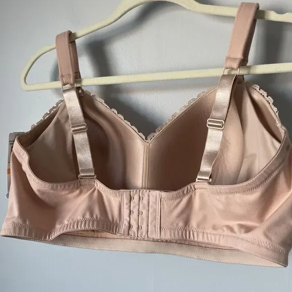 Paramour Nursing Peggy Nude Breastfeeding Bra Wire Free Nude Women's 40DD NWT - Picture 5 of 9